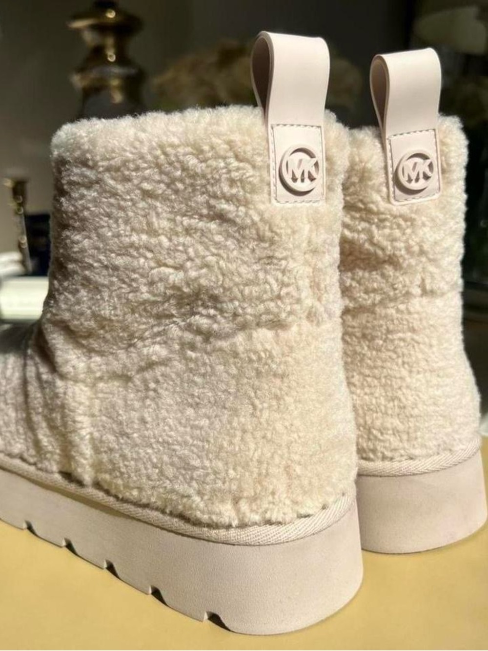 Michael Kors Off-White Shearling Ankle Boot - Picture 2 of 4